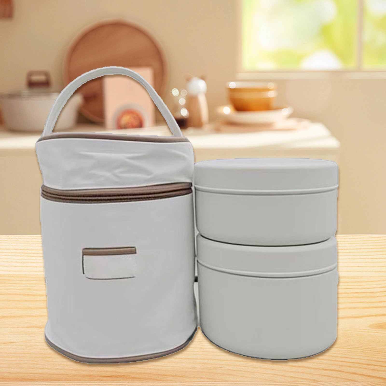 Set di contenitori per il pranzo isolati in metallo, per la conservazione degli alimenti per bambini, con coperchio a prova di perdite e design compatto e portatile, contenitore per il