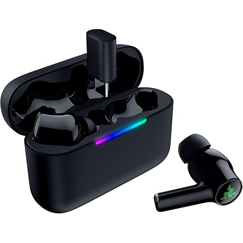 Razer Hammerhead V3 HyperSpeed Wireless Multi-Platform ANC Gaming Earbuds – 2.4GHz & Bluetooth 6.0, Up to 40 Hr Battery, THX Spatial Audio, for Smartphones, PC, Laptop, Tablet, PS5, Steam Deck – Black