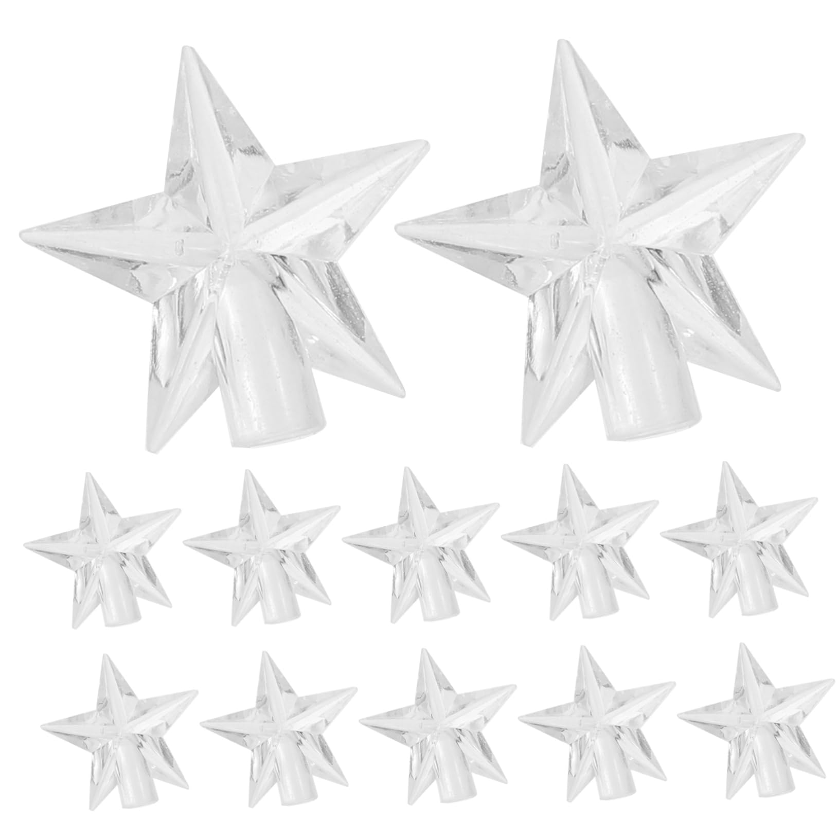 OUNONA 100pcs Decor Warm White Led String Light Covers for Bulb Star Lights Lamp Shell