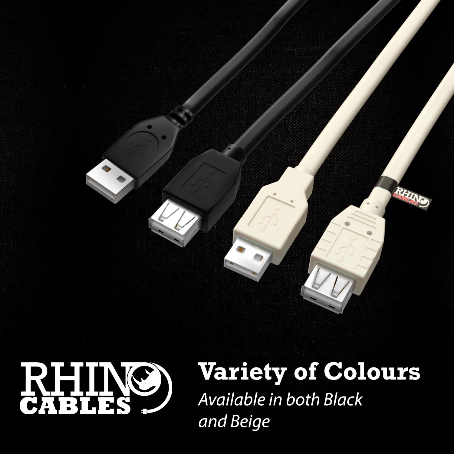 Cavo prolunga USB 2.0 Nanocable 10.01.0204/ USB Maschio - USB Femmina/ 3m/ Beige | Leroy Merlin