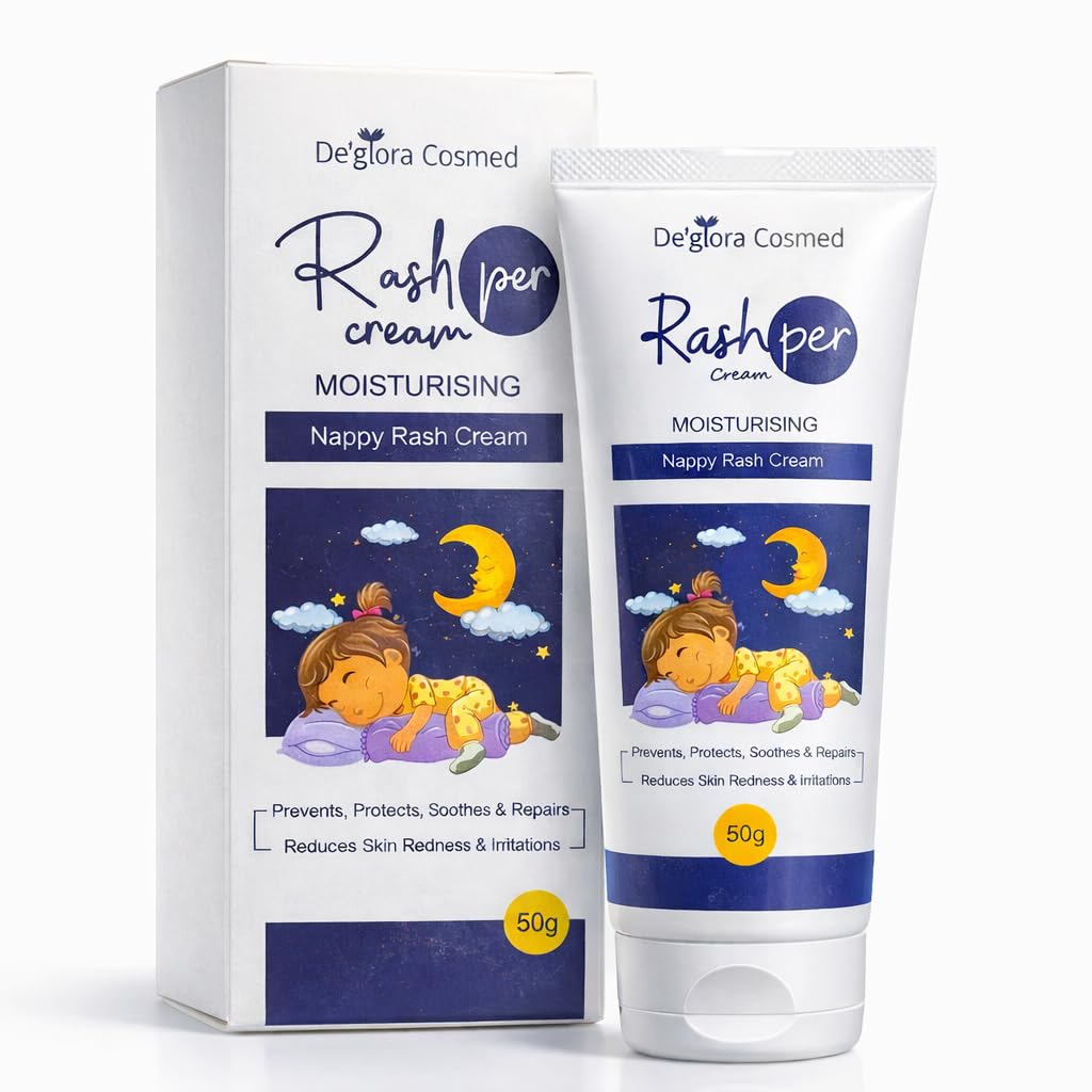 Rashper Diaper Rash Cream for Babies 50g | Zinc Oxide Moisture Barrier Protection | Soothes Nappy Rash, Redness & Irritation | Repairing & Moisturising Baby Skin Cream | Newborn Safe-image-49