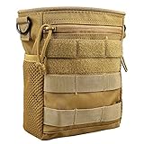 JETEDC（ジェットイデイシイ）MOLLE ダンプポーチ 収納 ミリタリーポーチ 収納ベルトバッグ (深いカーキ)