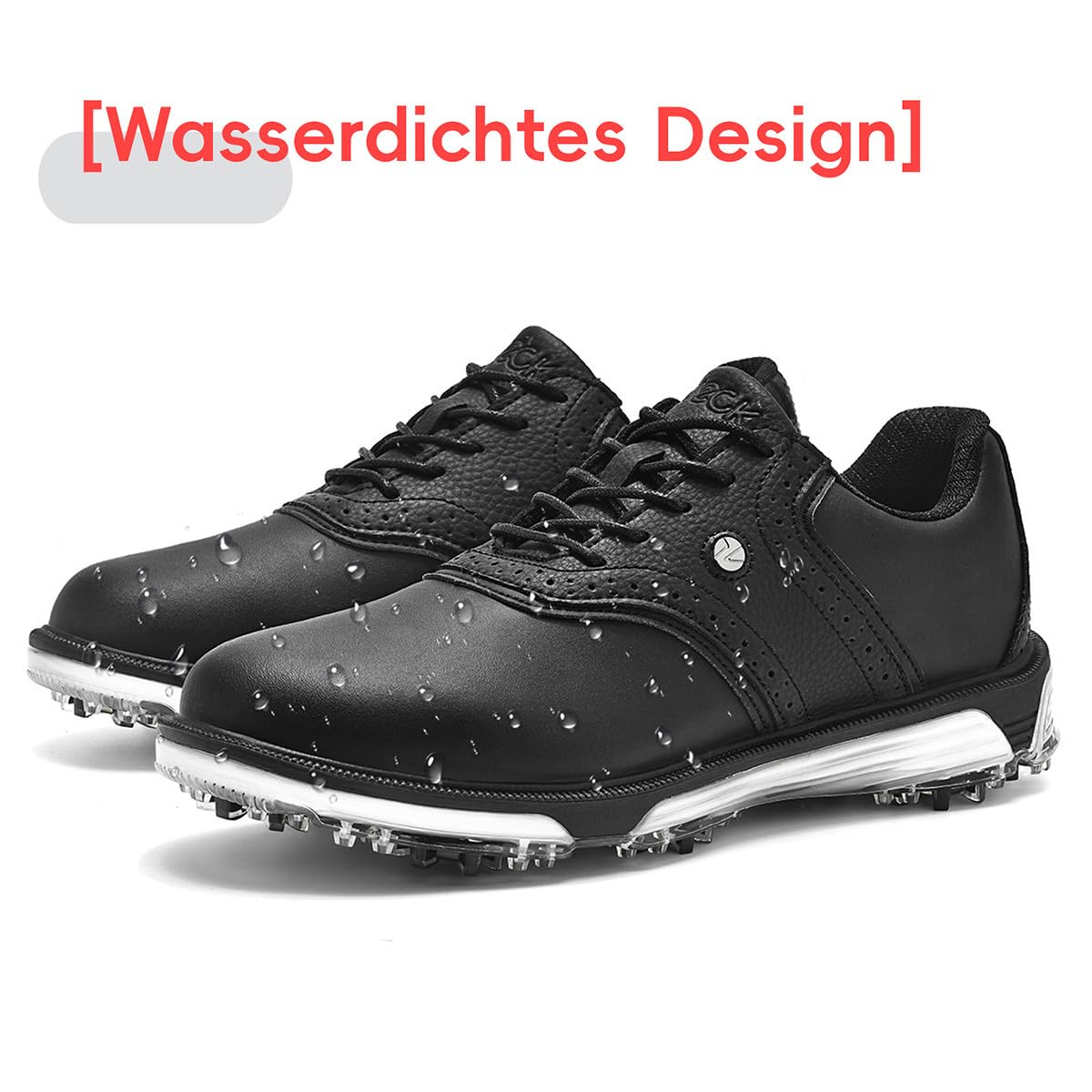 ULTIANT Scarpe da Golf Uomo, Impermeabili e Comfortevoli, Modello Classico con Suola Antiscivolo, Respiranti e Leggeri, Adatte per Gioco e Allenamento di Golf in Campo