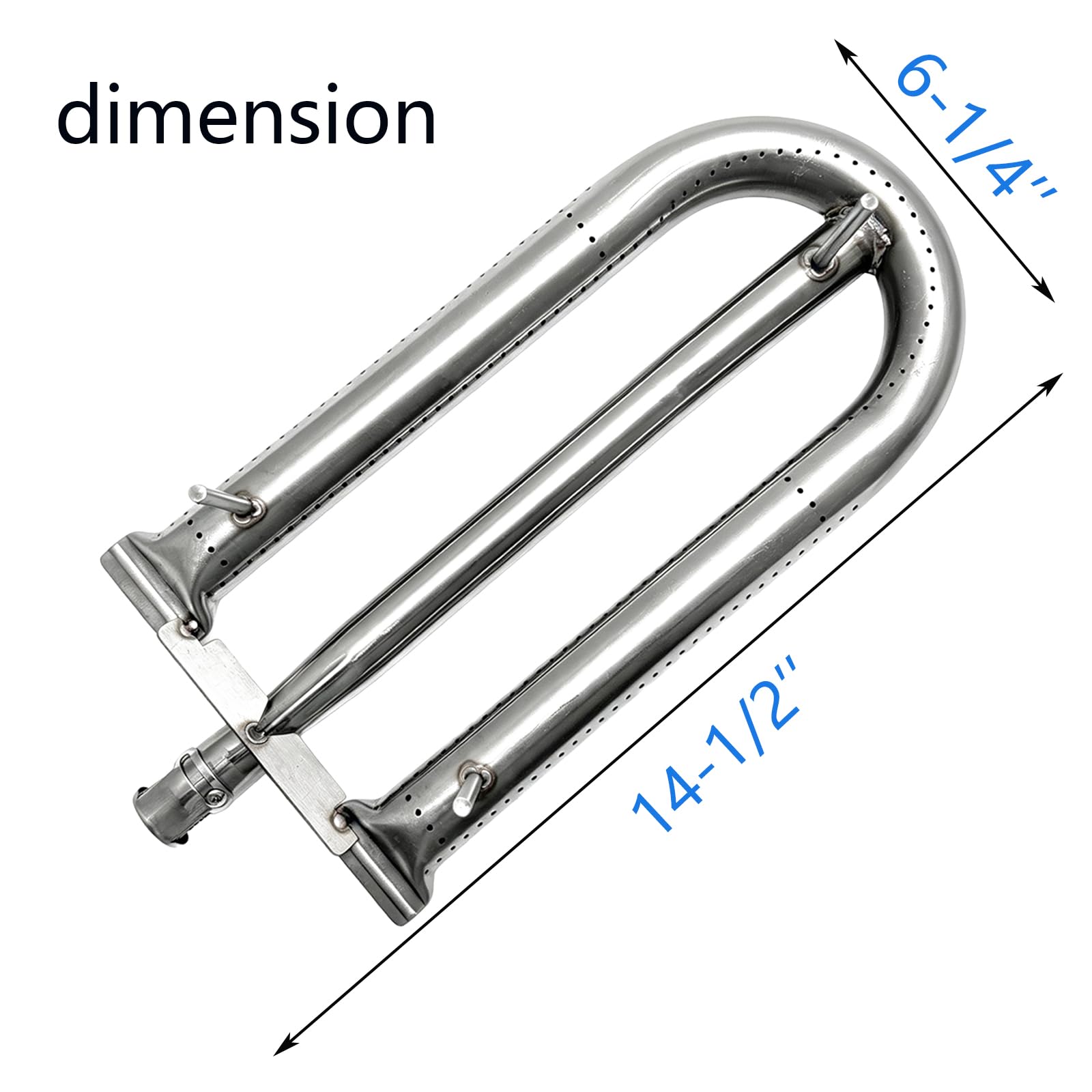 Piezas de repuesto de quemador de acero inoxidable resistente de 3 piezas para AOG, American Outdoor 24NB 24NG 24NP 24PC 30NB 30PC 36NB 36PC parrillas de gas 14 1/2 pulgadas x 6 1/4 pulgadas