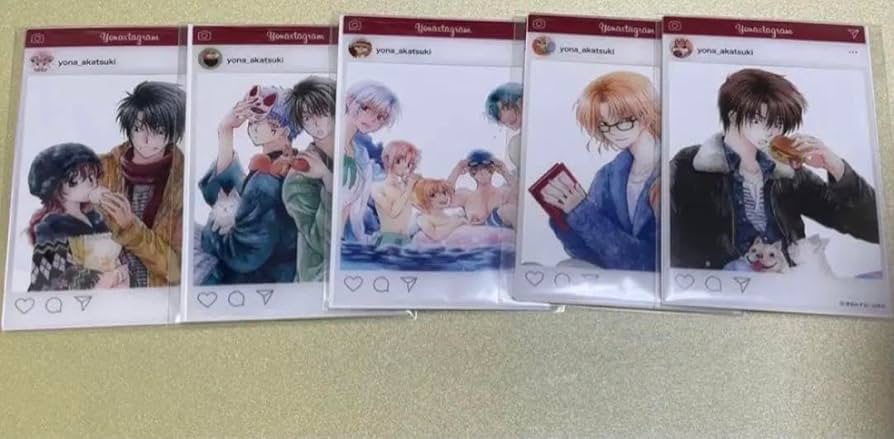 Amazon.co.jp: 暁のヨナ 原画展 sns風カード : 文房具・オフィス用品