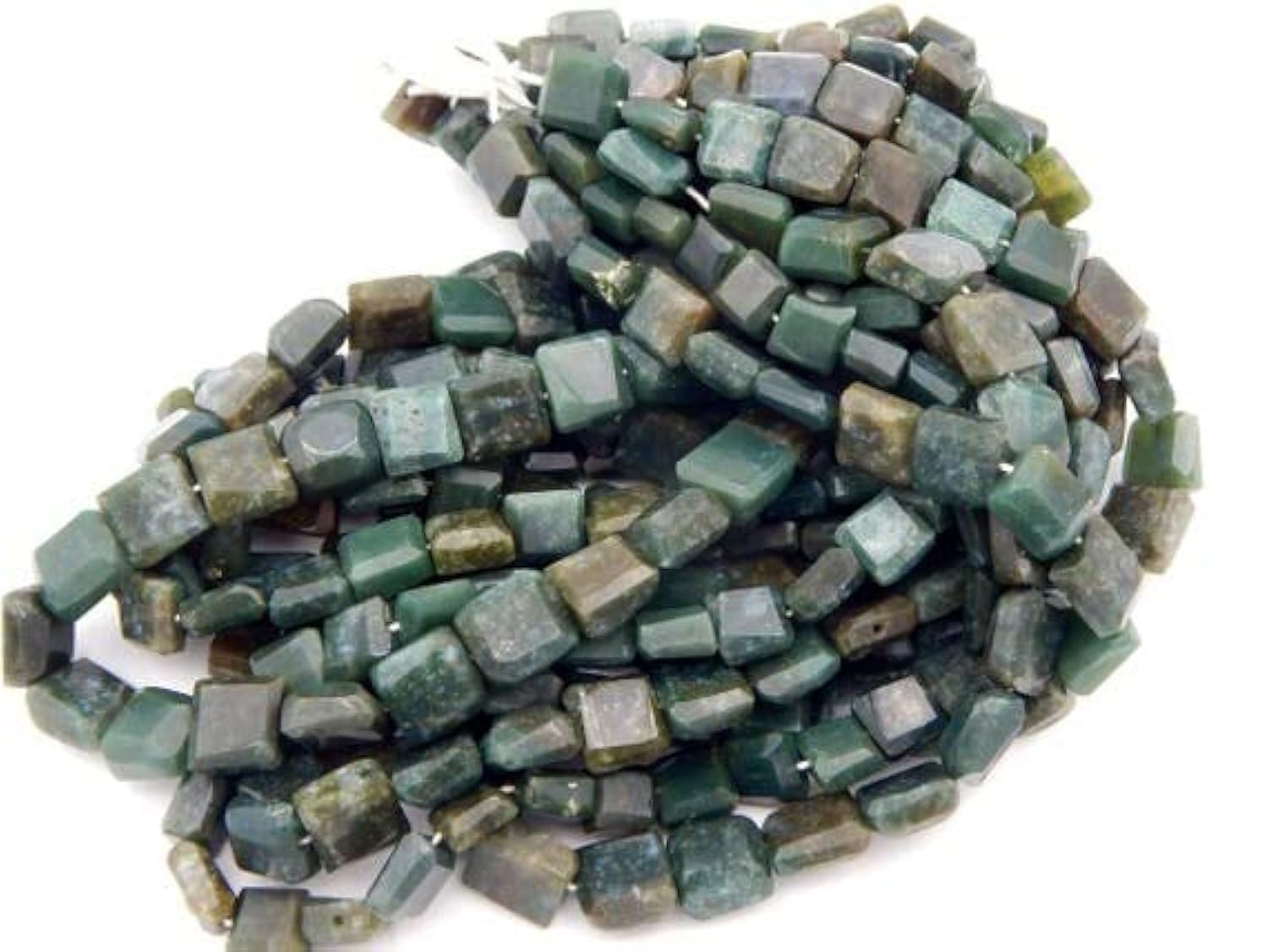 Perles de labradorite naturelle LKBEADS forme nugget facettée 11x8mm fil de 9 pouces