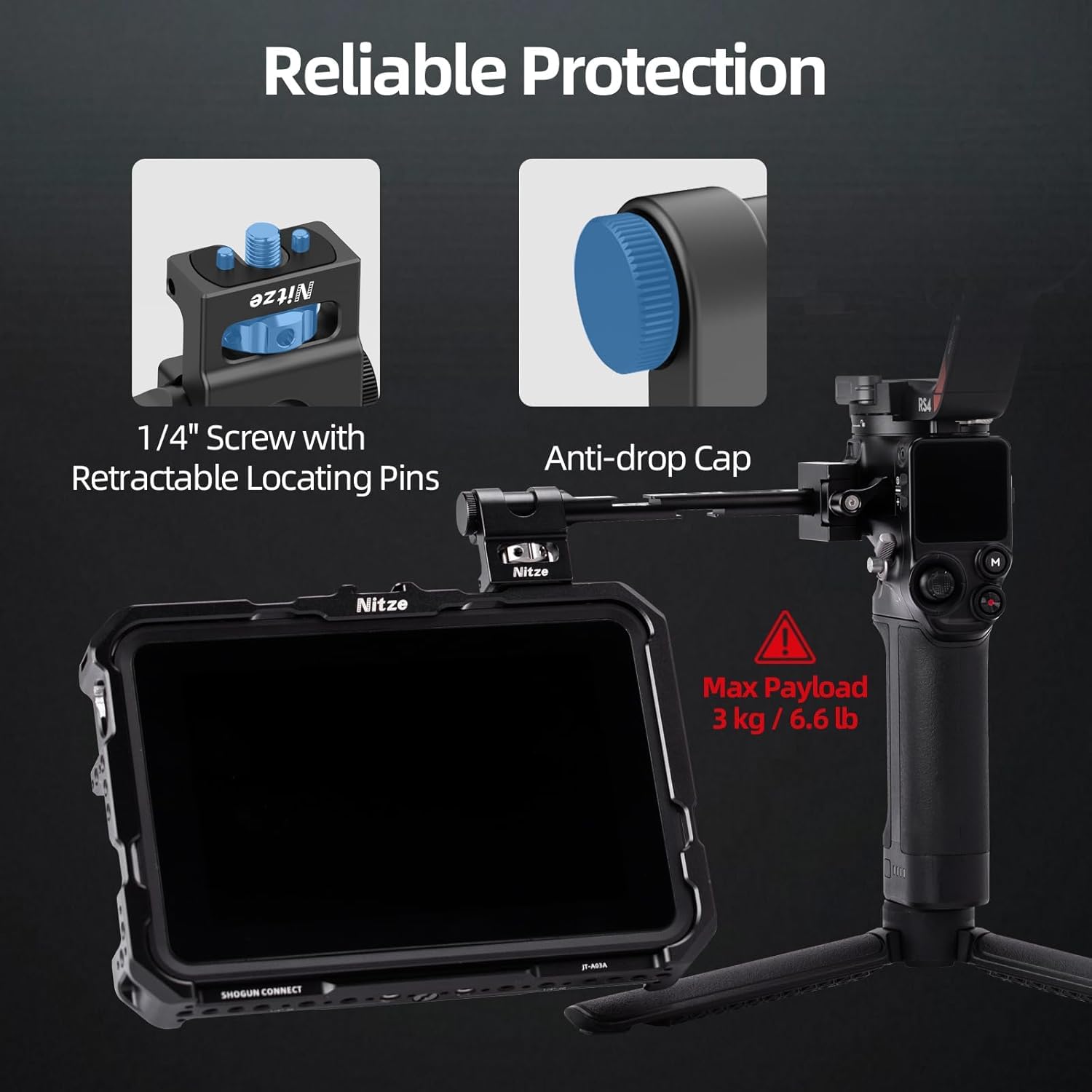 Amazon | ジンバルモニターマウント Nitze フィールドモニターマウント