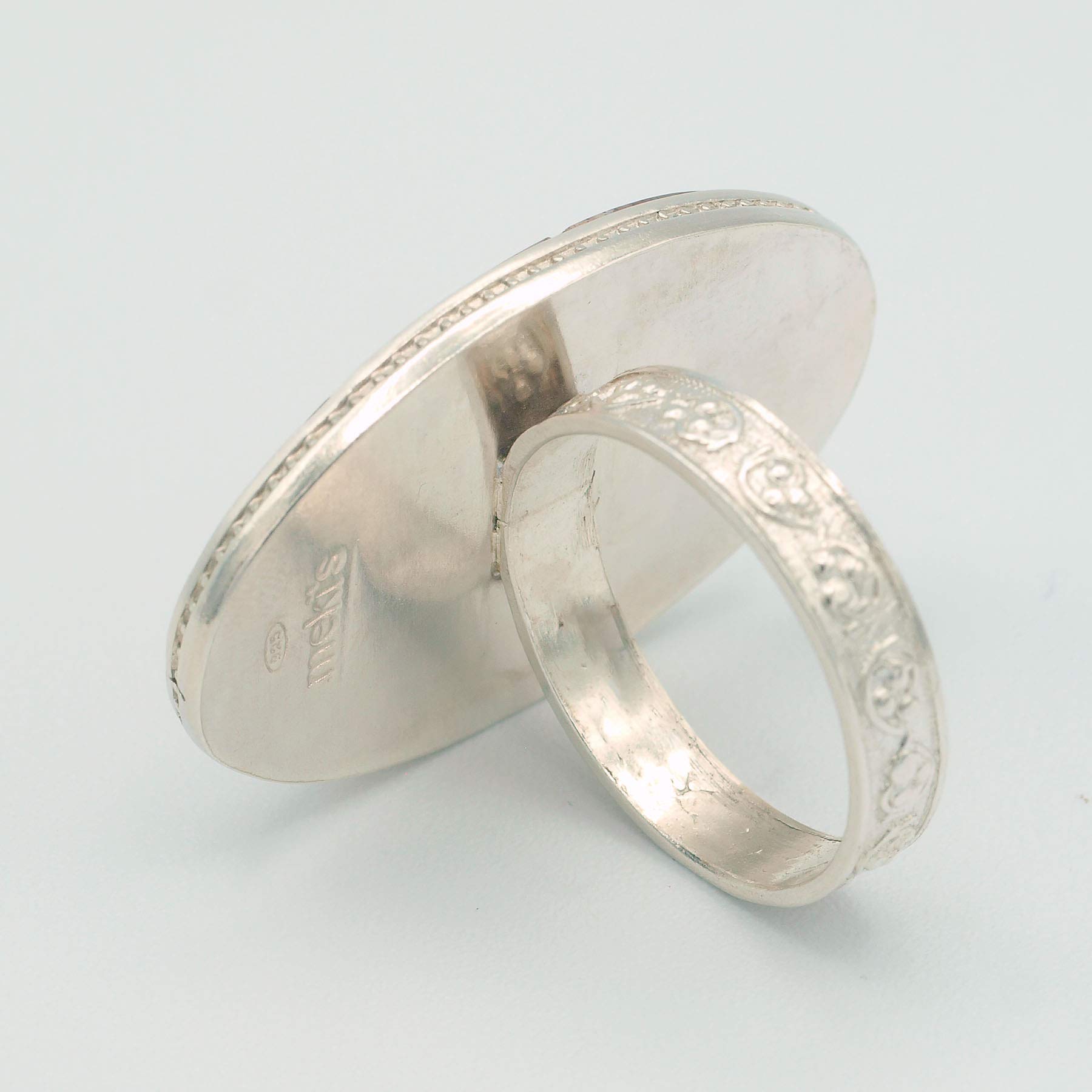 MEKI`S Ring mit Sonnenstein und 925er Silber