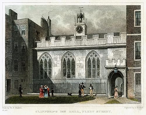 Imagen de lienzo y cuadro sobre lienzo de Fleet Street en Londres por J Hinchcliff 60x90cm