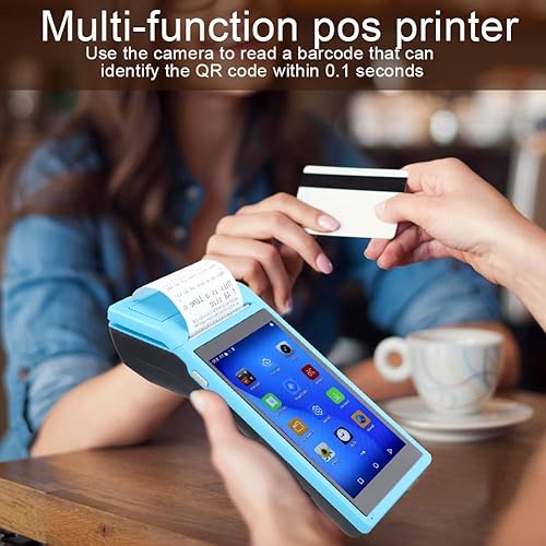 Miniatura 3 de Ciglow para impresora de recibos de terminal POS Android, impresora de escáner de código de barras de mano de 2.283 in con pantalla de 5.5 pulgadas,