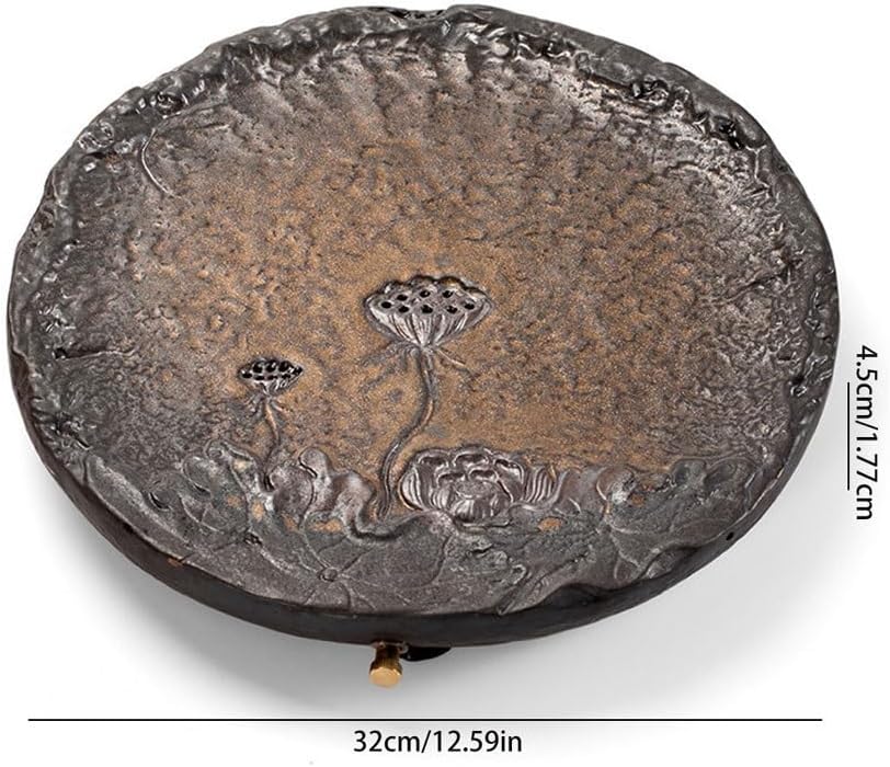 Tea Set Chinese Retro Ceramic Water Storage Tea Tray Home Simple Dry Tea Table Living Room Reception Tea Tray Chinese Tea Set