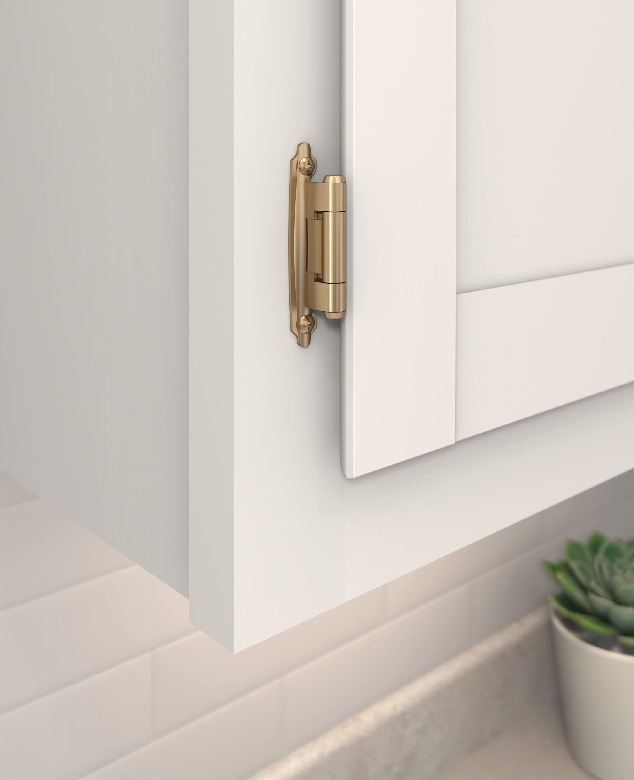 Amerock BPR7630CZ Hinge, Champagne Bronze, Reverse Bevel - Image 2