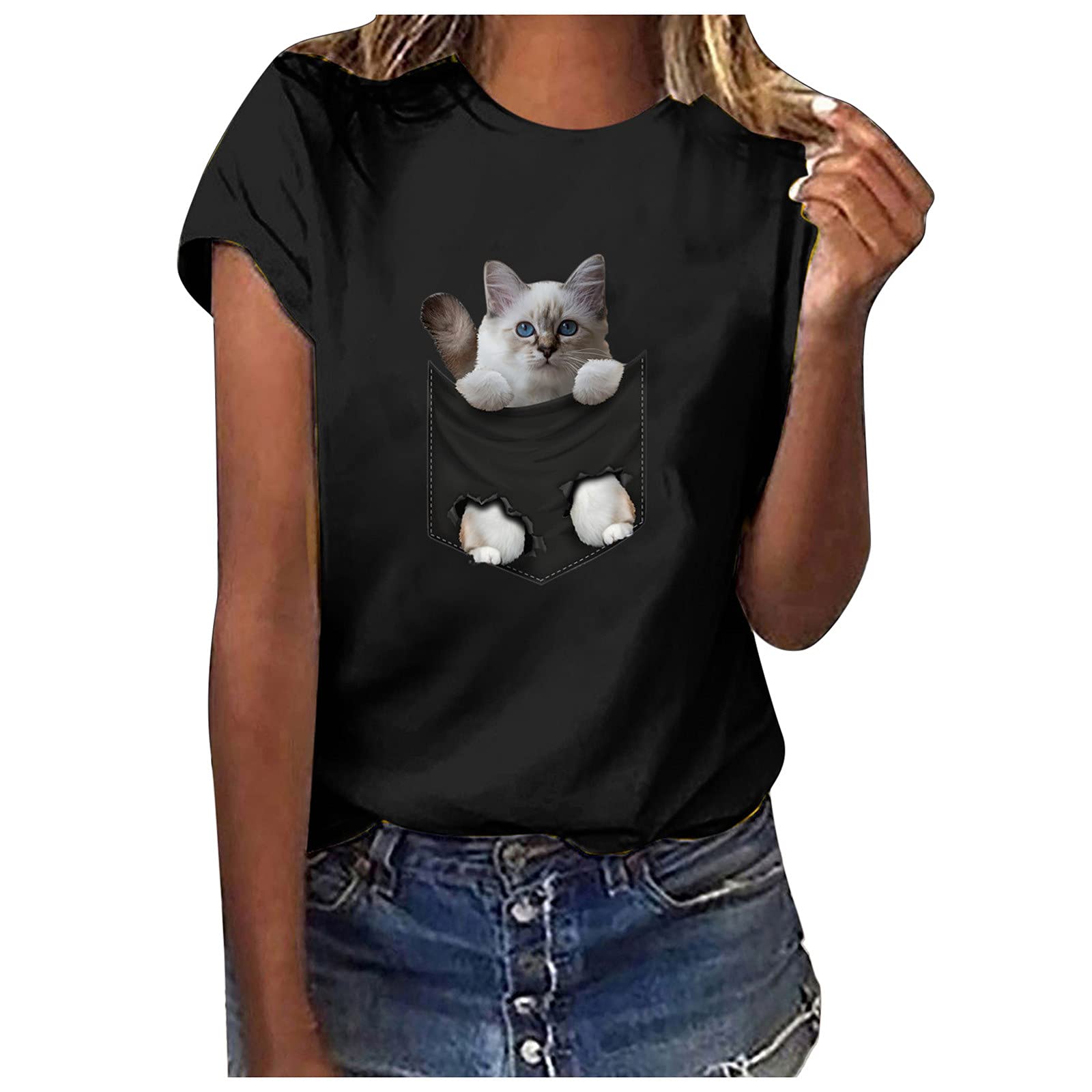 Women's Tops PrintClub Regular Blouses Shirt Blouse Elegant