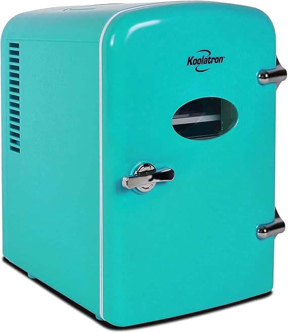 Koolatron Retro Portable Mini Fridge 4 Liter/6 Can AC/DC
