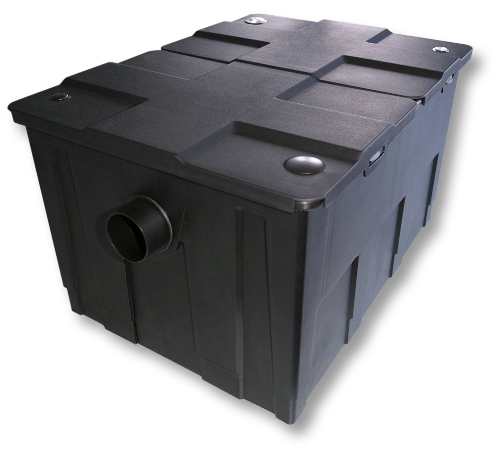 SunSun Kit complet: CBF-550 Filtre de bassin jusqu'à 60000 L Biologique, CUV-672 lampe uv UVC Clarificateur avec 72W, 5m Tuyau 25 mm (1")