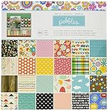 American Crafts Best of Paper Pad, 12 by 12-Inch, Pebbles
