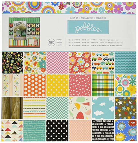 American Crafts Pebbles Single-Sided Paper Pad 12
