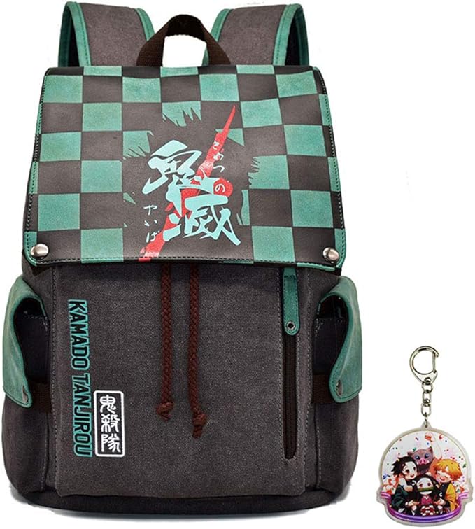 Anime Demon Slayer Backpack, Kimetsu No Yaiba Cosplay Drawstring School