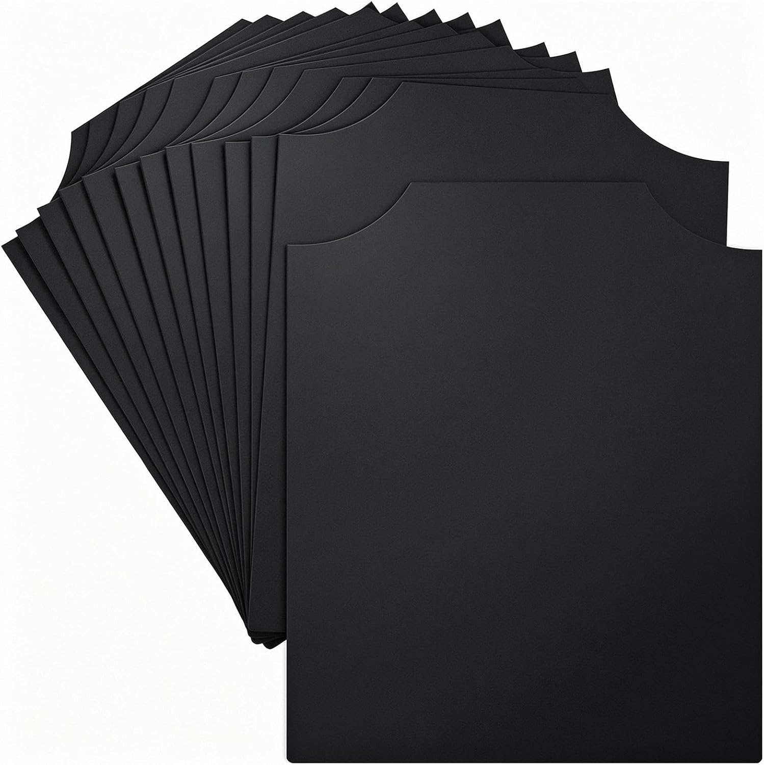 Outus 12 Pcs Black Plastic T-shirt Cardboard for Paint 16 x 13 Inches