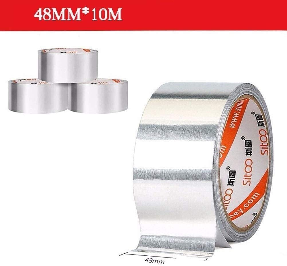Hochtemperaturbeständiges Klebeband, Isolierband aus hitzebeständigem Aluminium, dickes Klebeband für Hochtemperaturversiegelung, Aluminiumfolie