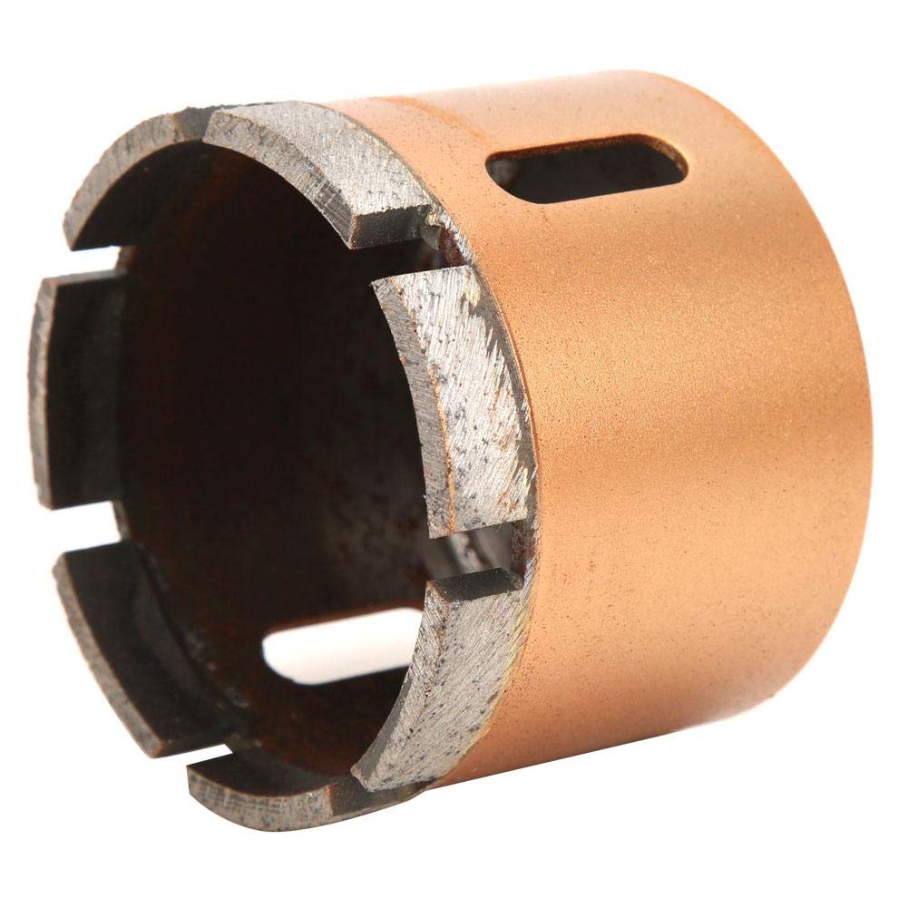 Wiertła diamentowe, trzpień trójkątny 65-75mm otwornice z wydrążonym rdzeniem do wiercenia w płytkach, betonie, cegle, szkle, marmurze i ceramice (70mm)