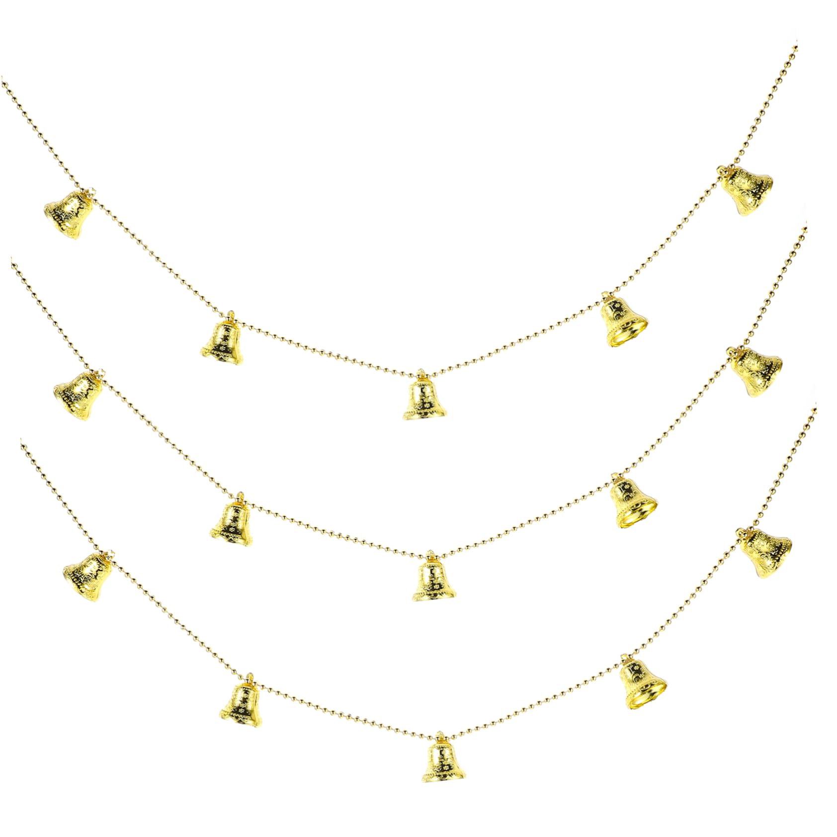 Cabilock Plastic Christmas Bells String Christmas Jingle Bells for Decor Hanging