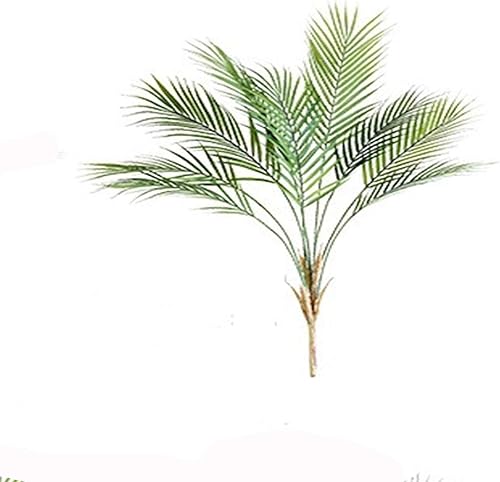Hojas de palma artificiales, hojas de palmera tropicales, plantas artificiales, hojas verdes para interiores y exteriores, hogar, fiesta, decoración