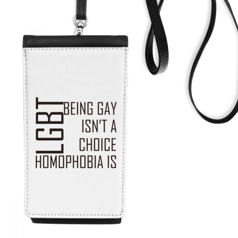Cadeau sac téléphone LGBT arc-en-ciel avec porte-monnaie suspendu en faux cuir - 4