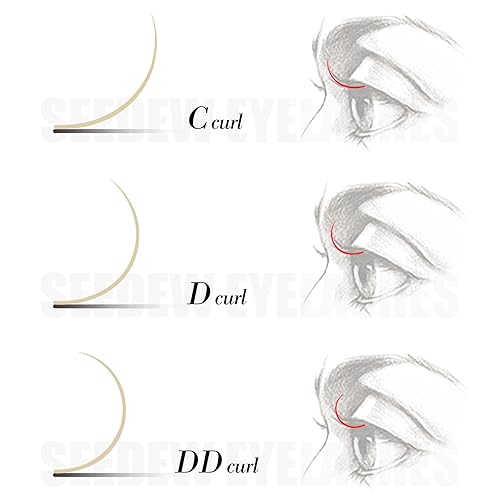 Miniatura 6 de Extensiones de pestañas individuales clásicas, 20 filasbandeja de 0.315 in, rizo D de 0.003 in, pestañas de volumen suaves naturales individuales,