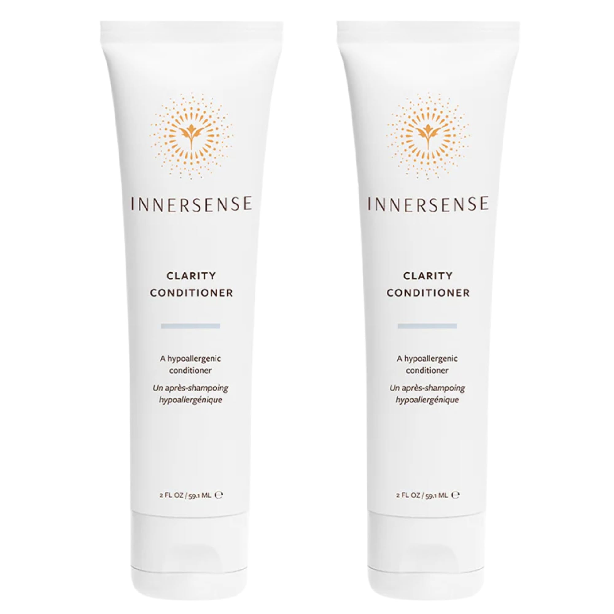 INNERSENSE Organic Beauty - Natural Clarity Hypoallergenic Conditioner | Calming, Lightweight Hydration | Non-Toxic, Cruelty-Free Haircare (2 Pack - 2
