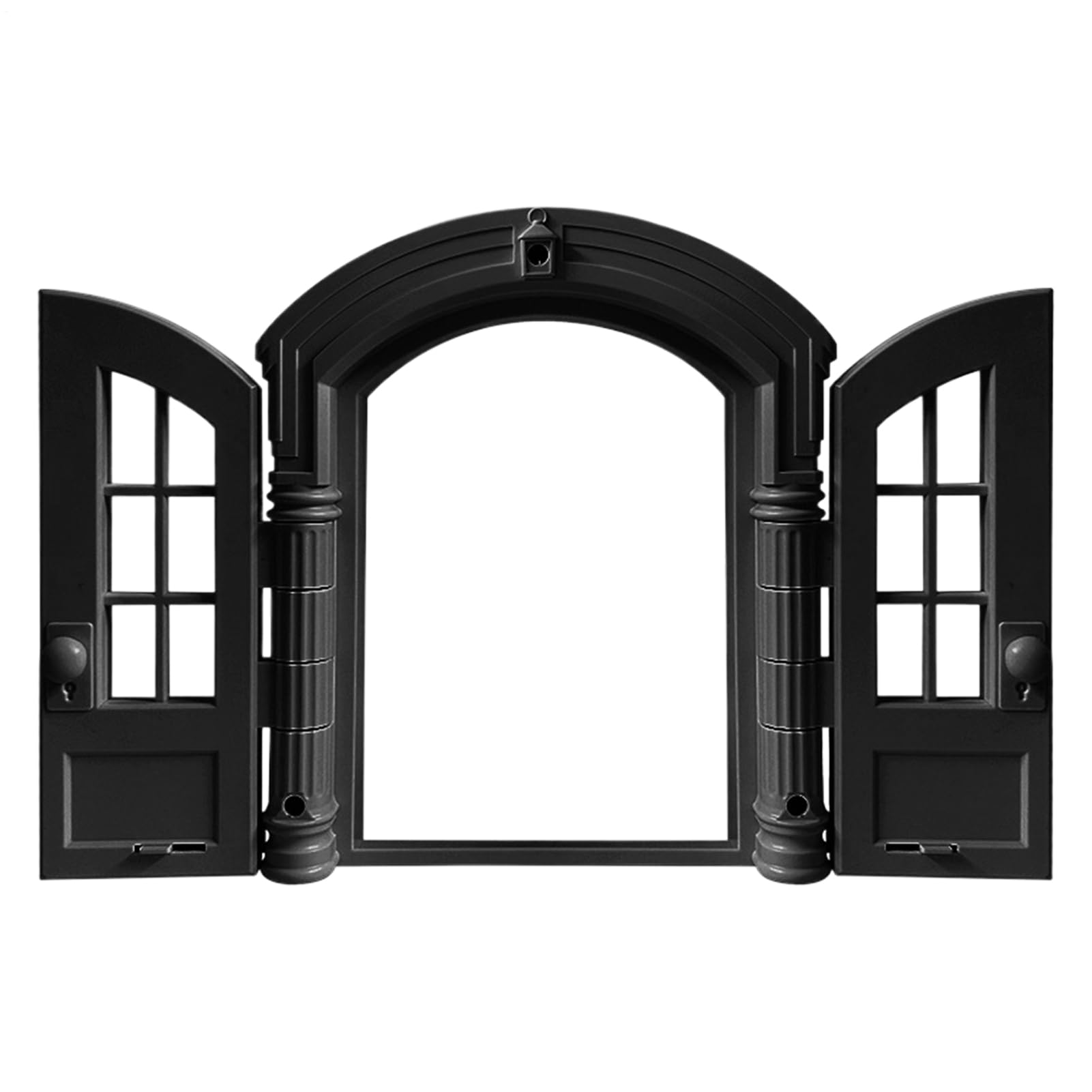 Puerta pequeña para mascotas con cerradura ajustable y estructura robusta para gatos