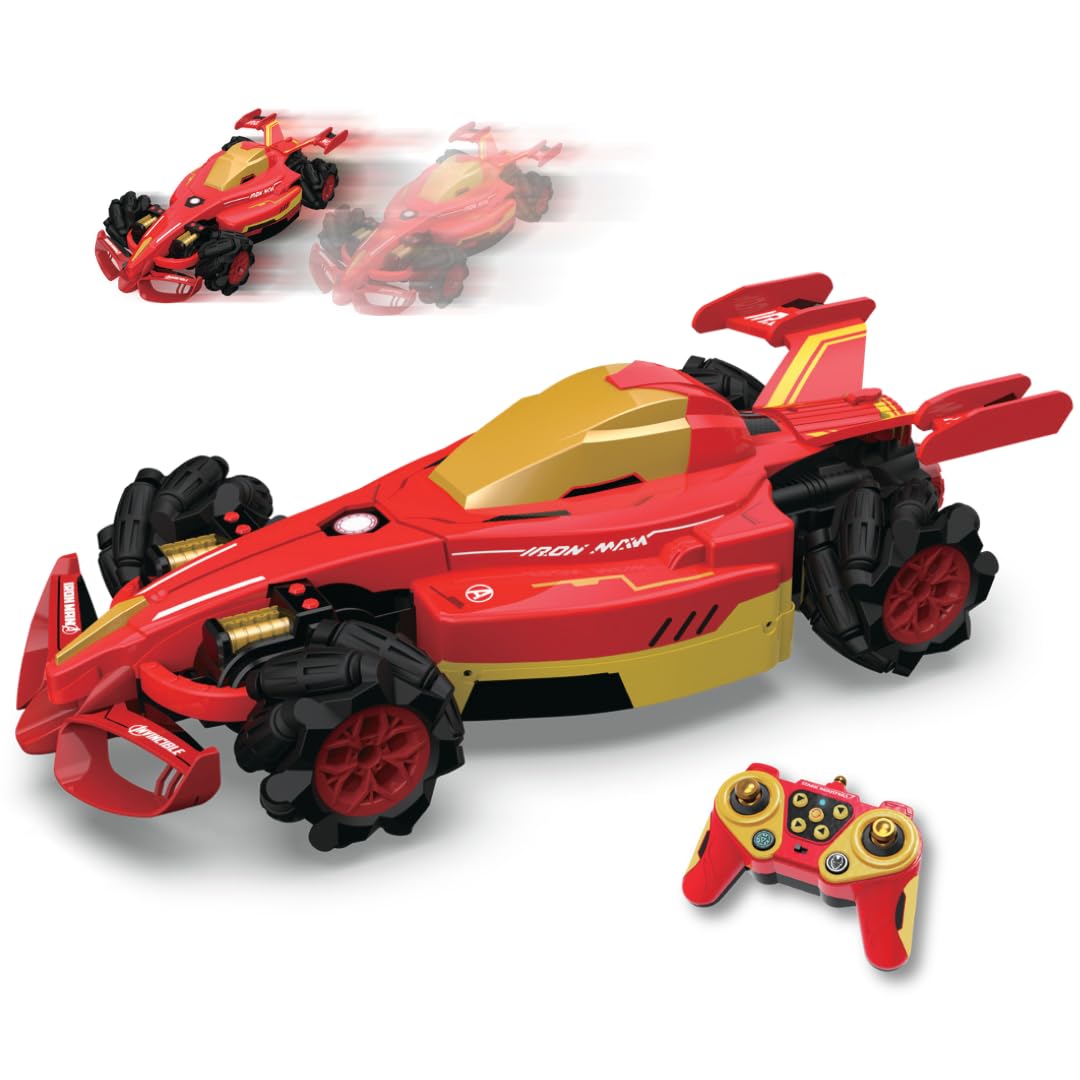 Marvel Avengers Formula Drift Car | 2.4 GHZ Frequency | Skidding Drift | R/C Radio Control | Smoke from Rear Side | Age 3+