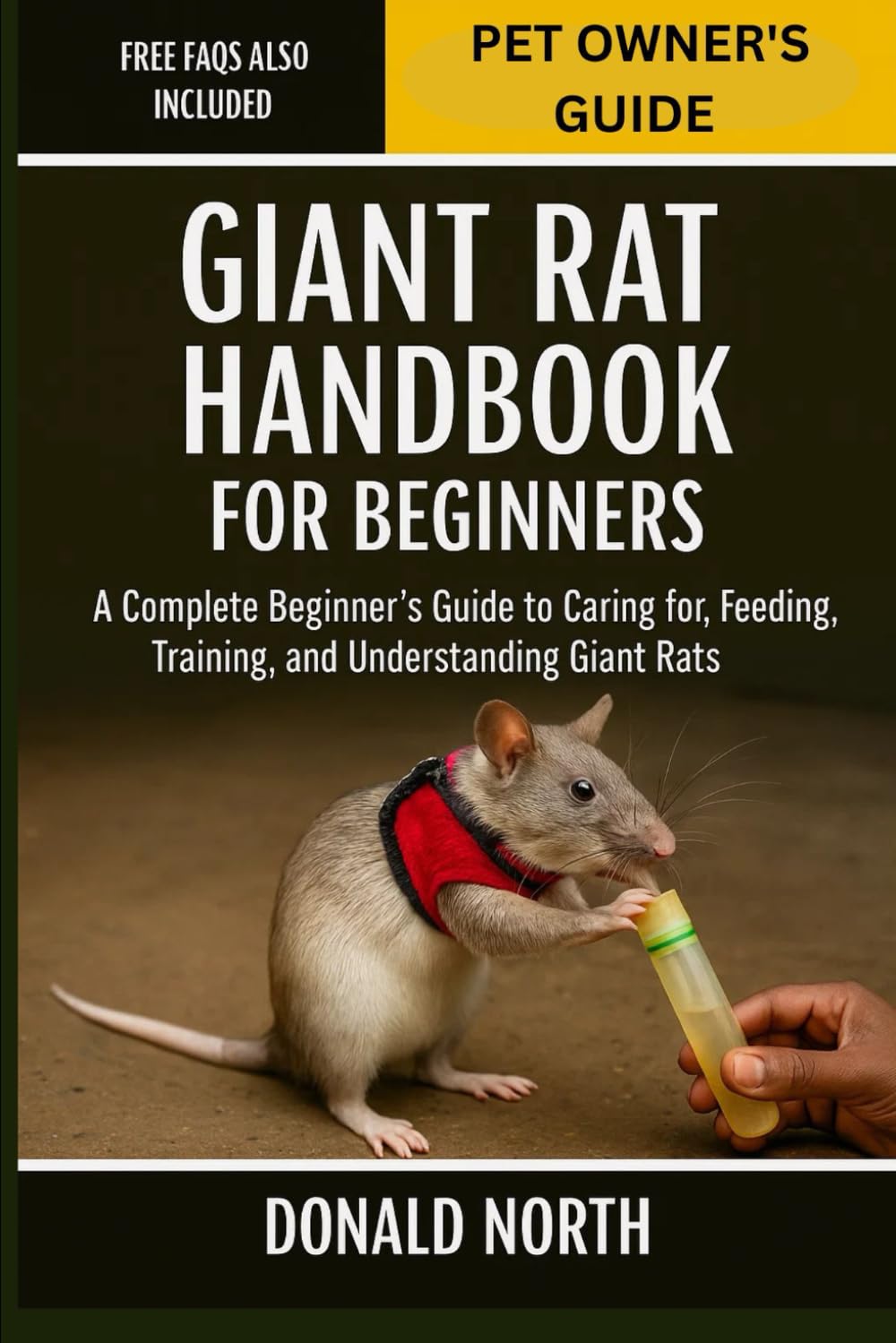 GIANT RAT HANDBOOK FOR BEGINNERS: A Complete Beginner’s Guide to Caring for, Feeding, Training, and Understanding Giant Rats.