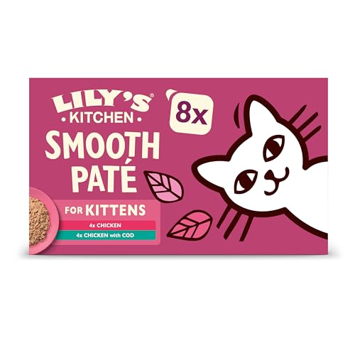 Lilys Kitchen Smooth Paté Selection for Kittens - Complete Kitten Wet Cat Food 4 x (8 x 85g)