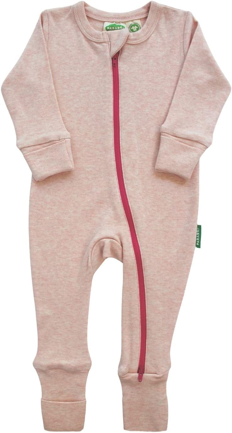 PARADESnuggle Soft Melange '2-Way' Zipper Romper