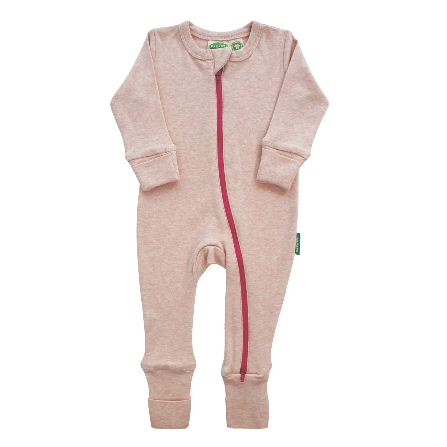 PARADESnuggle Soft Melange '2-Way' Zipper Romper