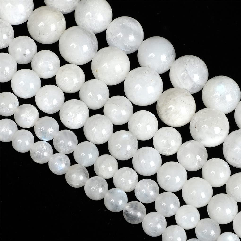 Perle pour bracelet à bricoler soi-même blanche ronde naturelle en vrac Hamthuit