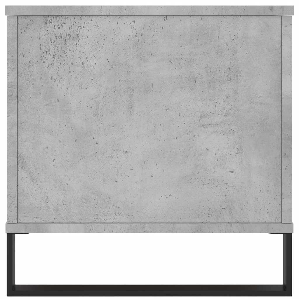 Générique Stolik kawowy Szary Beton 90x44,5x45 cm Drewno inżynierskie | Podnoszona góra, ukryte przechowywanie, metalowe nóżki, uniwersalne do salonu