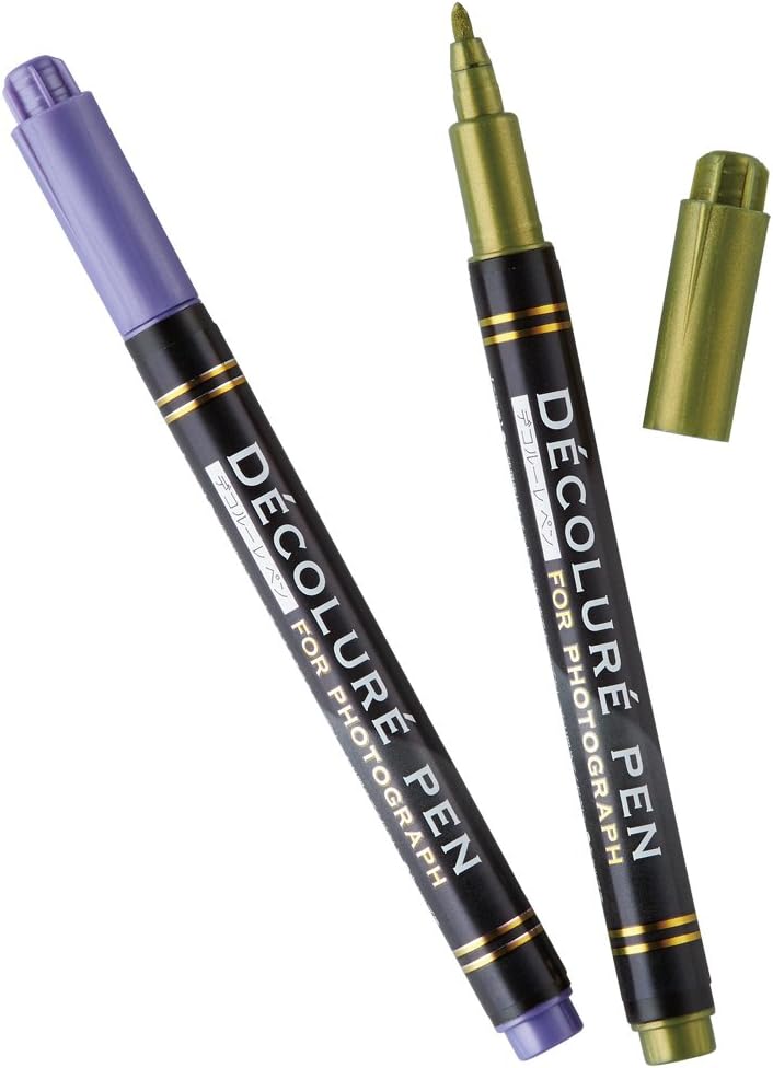Nakabayashi Decor Pen Metallic for Photo Decorations, Set of 6 Colors 23524