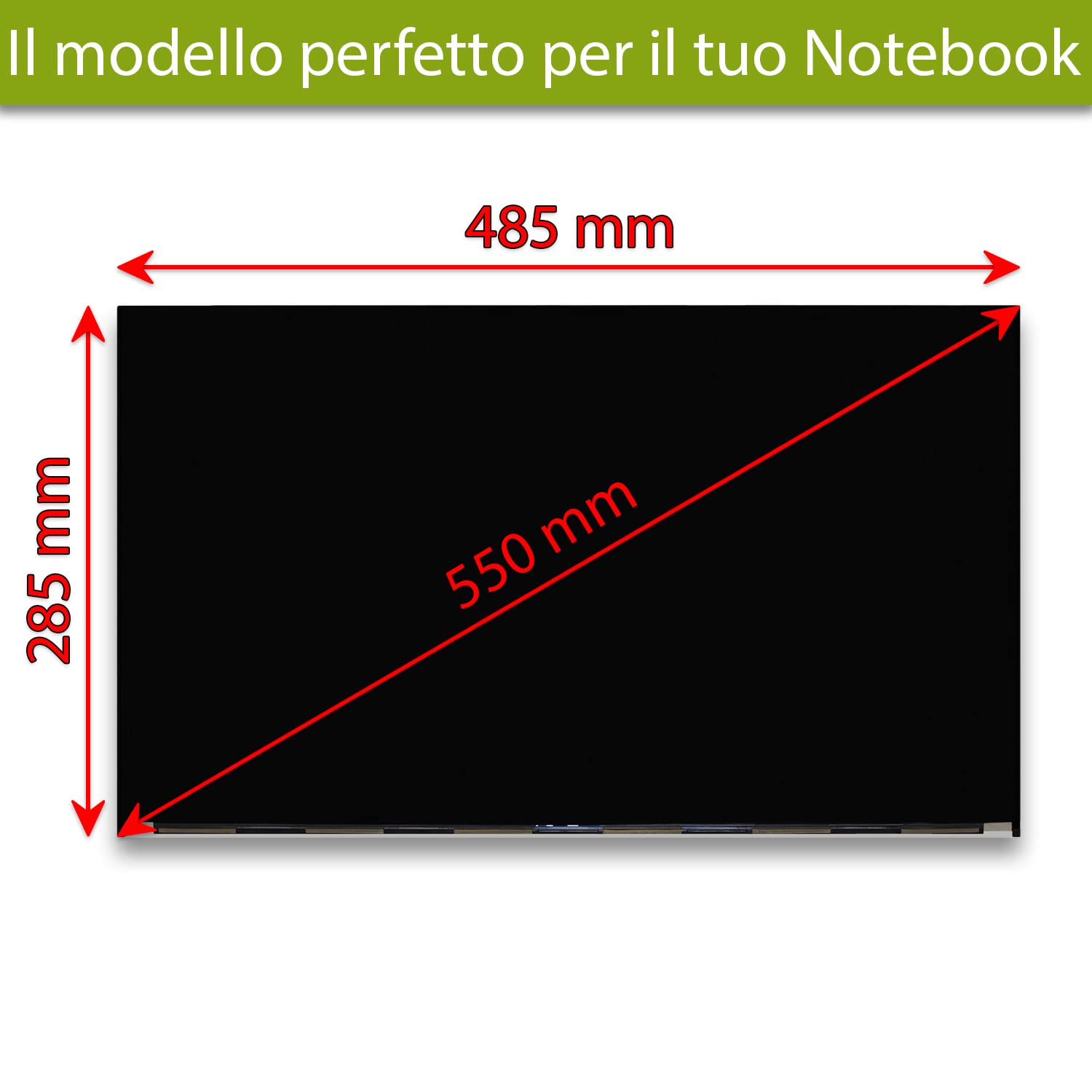 new net Pannello LCD Schermo Display Compatibile con ASUS all in One E5202WHAK M3200WUAK V222F V222U V222FAK [ 21.5 Pollici - Full HD - 1920 x 1080-30 Pin ]