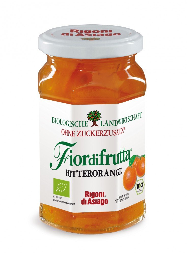 Rigoni di Asiago Fiordifrutta - Fruchtaufstrich - Bitterorange Bio, 260 g