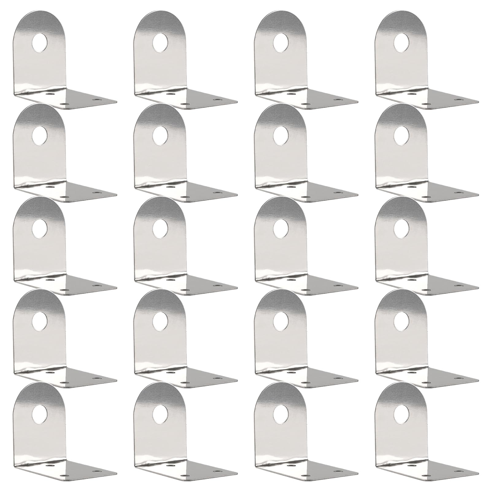 Msioytog Single Faucet Hangin 20Pcs Stainless Steel Faucet Mounting Bracket Hanging Plate Bathroom Water Faucet Bracket Kitchen Accessories Hanging Plate