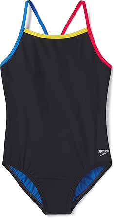 Speedo Girls' Swimsuit One Piece Thin Straps