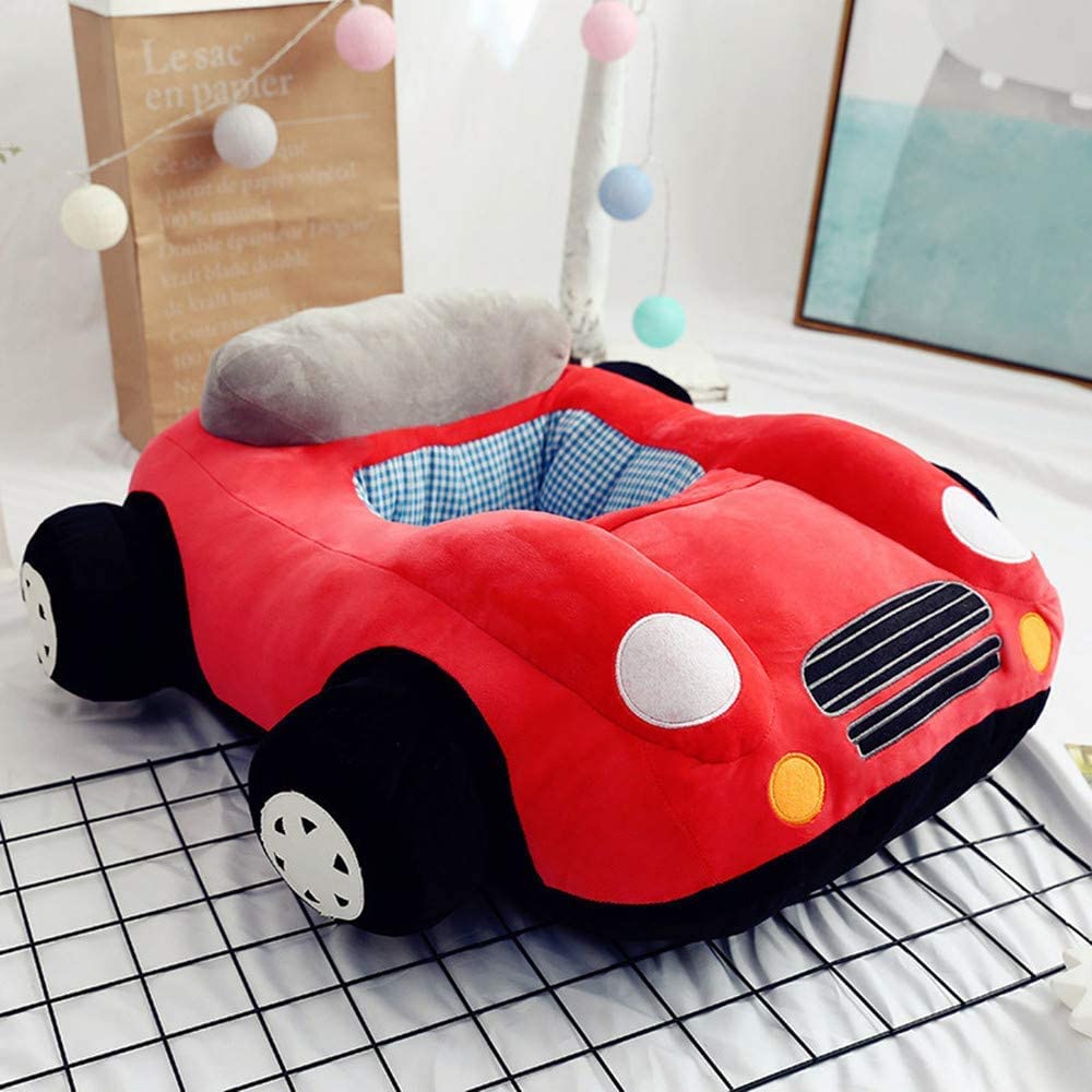 100'cm Giraffe Siting Chair Pillow Head Rest for Girls Kids Room Decoration Baby Birthday Gift.(A) (Red Car Sofa Soft Toy)-image-28