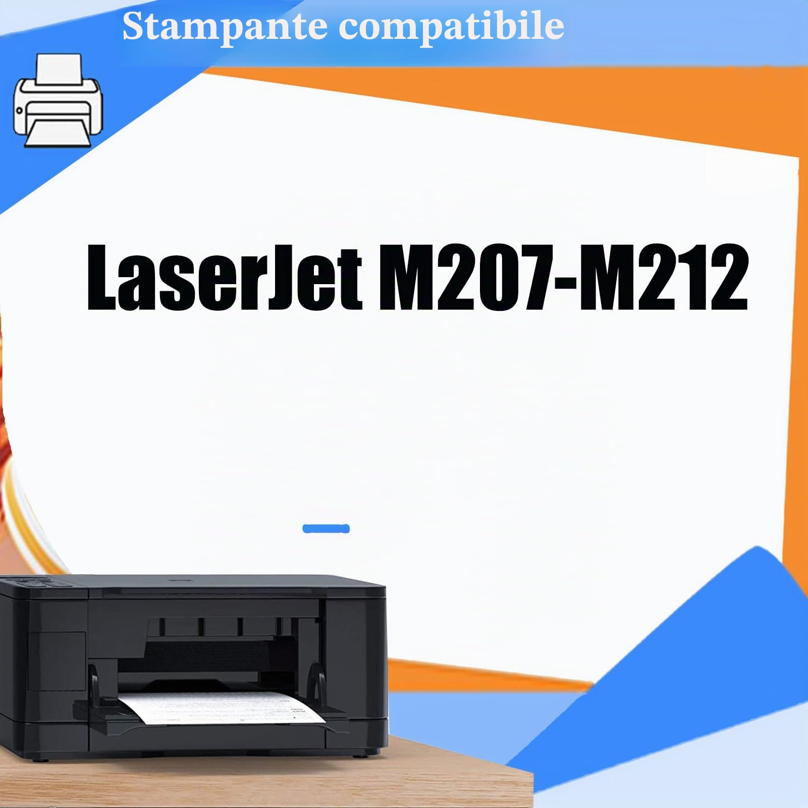 Cartuccia di Toner Nero M207-M212 Compatibile per HP LaserJet M207-M212, Alta Qualità, Lunga Durata, 1 Pezzo