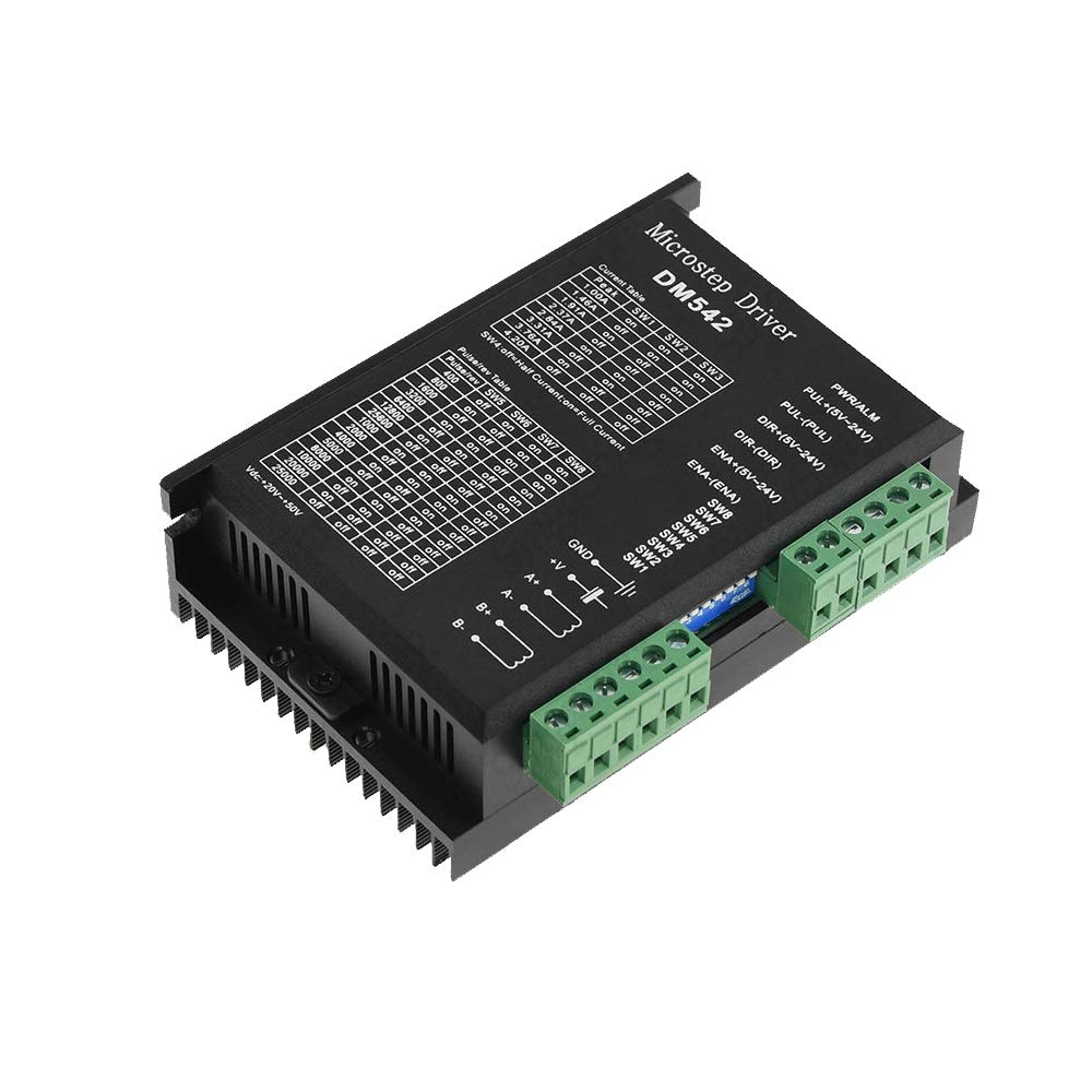 DollaTek DM542 2-fazowy cyfrowy 18-48 VDC maks. 4,2 A sterownik silnika krokowego do drukarki 3D