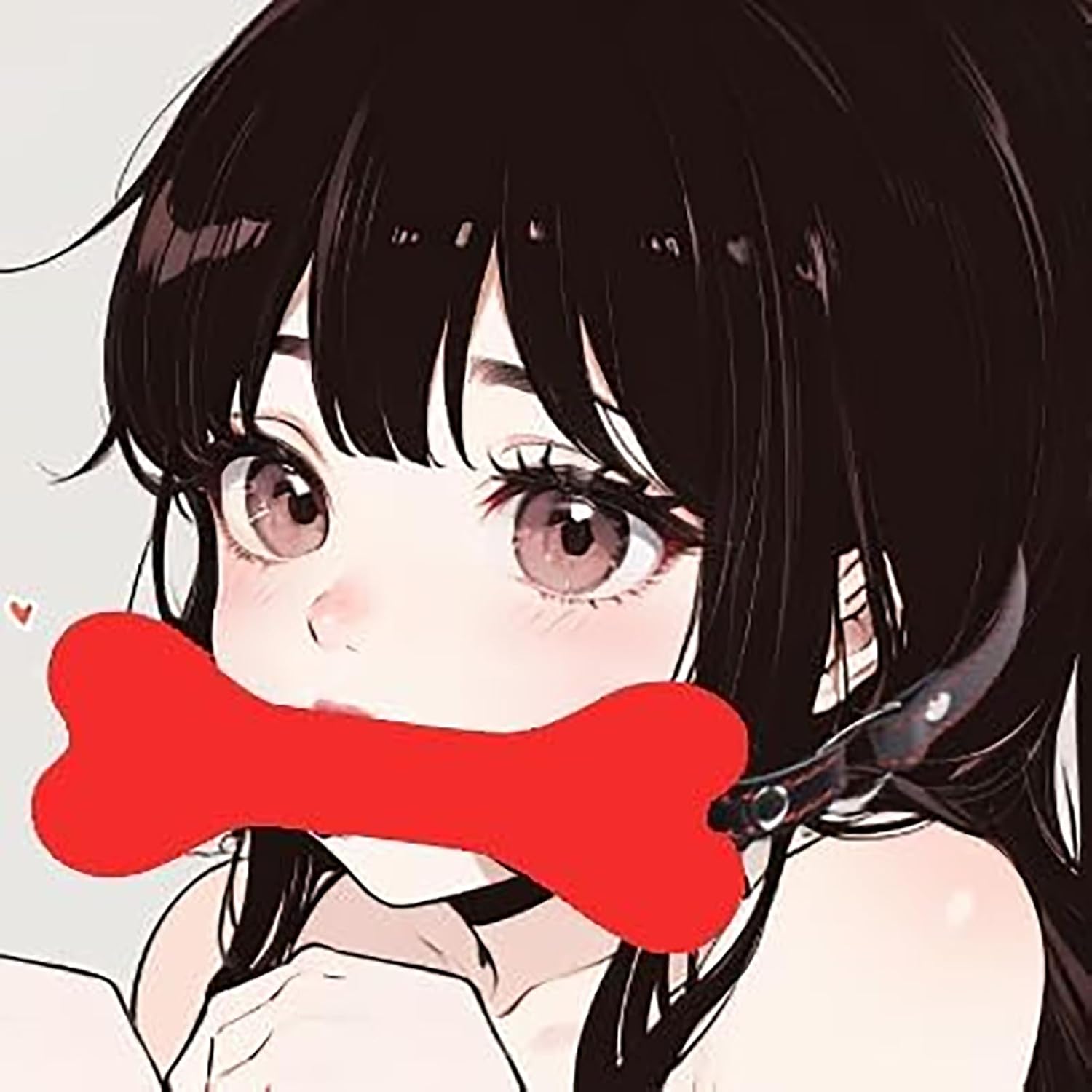 Dog Bone Gags Fetish Open Mouth Gags Adjustable BDSM Silicone Gags Slave Play Adult Sex Toys for Beginners Couples (Red)