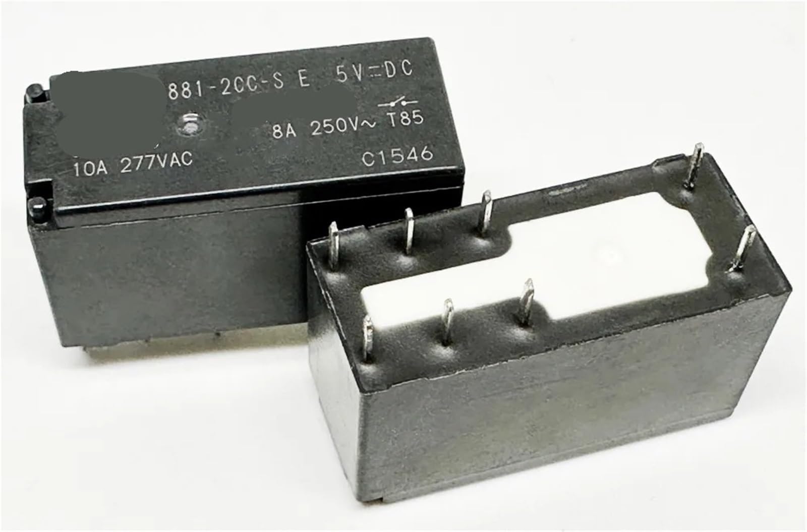 Relé electromecánico de 8 pines 115F2C 24VDC para montaje en placas de control 3