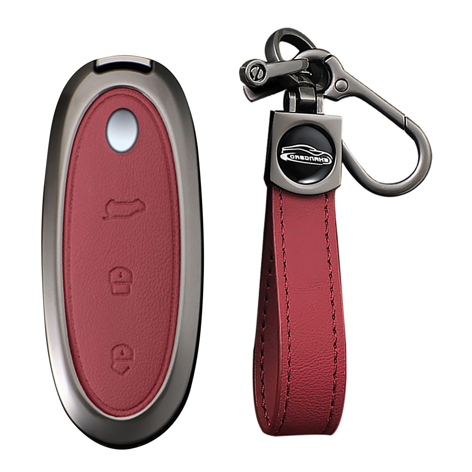 KUNIO Zinc Alloy Car Key Fob Cover Case Fit for 2024 2025 Dongfeng Nammi 01 New Energy Dfsk Key Shell Key Holder Keychain Key Fob Housing Key