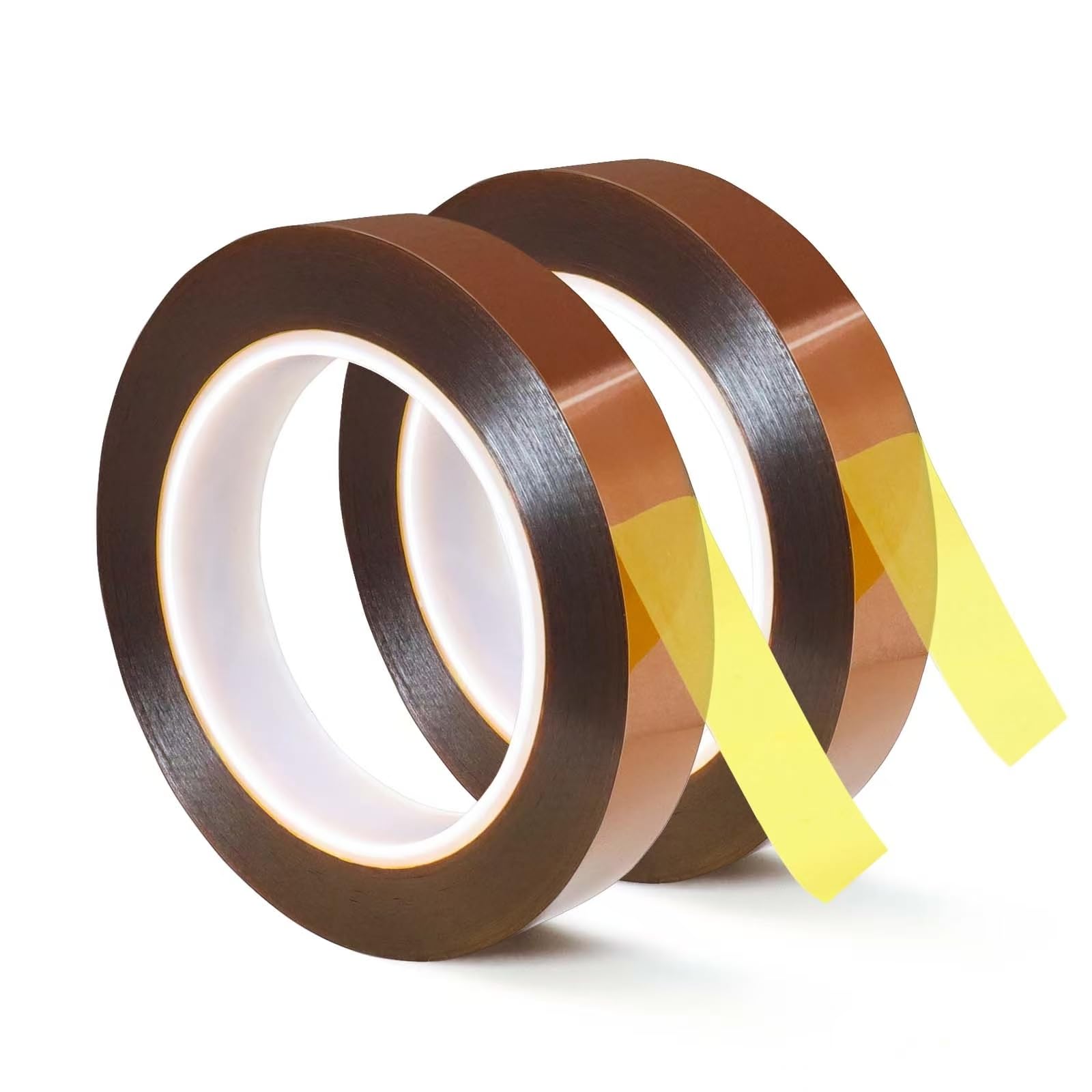 RAMWAY Heat Resistant Transfer Tape, 20mm x 300ft, 2 Rolls, High Temperature Adhesive for Electronics Soldering Protecton, Insulation for Rechargeable